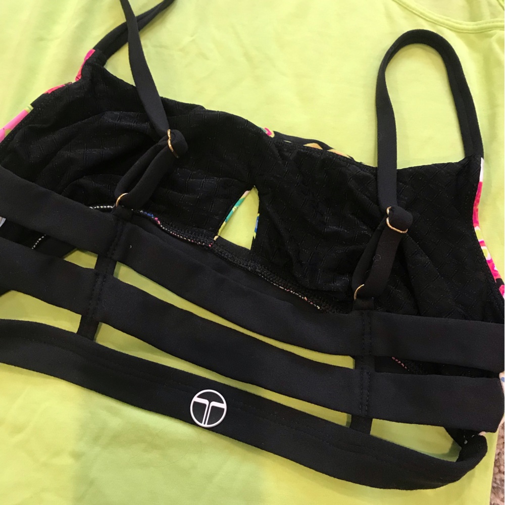 Trina Turk Recreation Sports Bra with ladder Back - Picture 5 of 7
